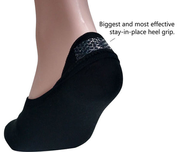 Women's Invisible Liner Socks C Logo, 6-Pairs
